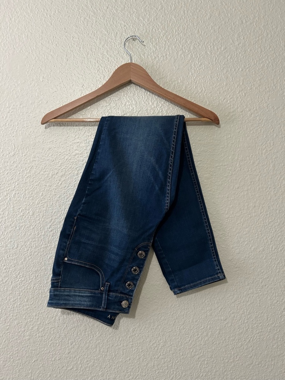 White House Black Market The Skinny Ankle Dark Indigo Cropped Skinny Jeans